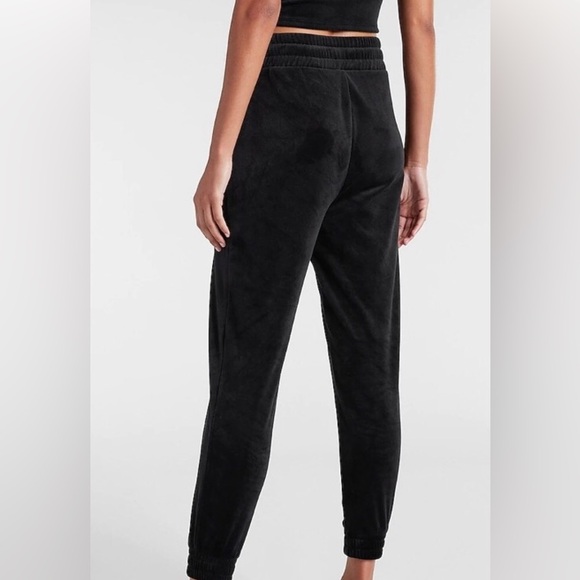 EXPRESS High Waisted Velour Joggers - Picture 2 of 6